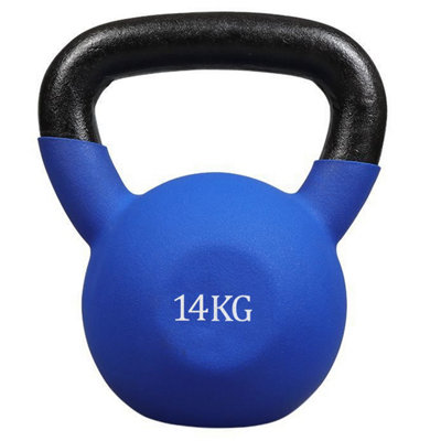Kettlebells 14 kg Cast Iron Kettle Bell Neoprene Coated for Weight Lifting