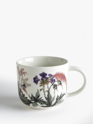 Kew Bee Floral White Mug Bees and Flowers