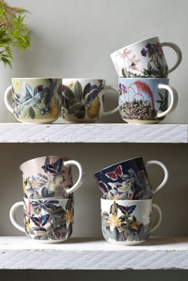 Kew Bee Floral White Mug Bees and Flowers