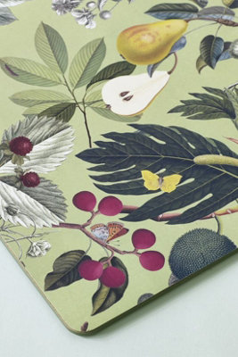 Kew Fruit And Floral Rectangle Placemats Set of 4