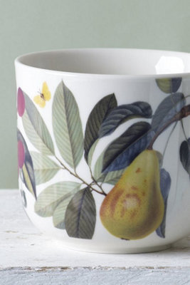 Kew Fruit And Floral White Mug