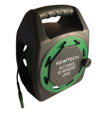 Kewtech ACC50MTL 50m Test Lead Extension Reel for Earth Bond Testing