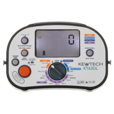 Kewtech KT63DL 5-in-1 Multifunction Tester