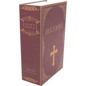 Key Lock Bible Book Hidden Cash Document Valuables Safe Box