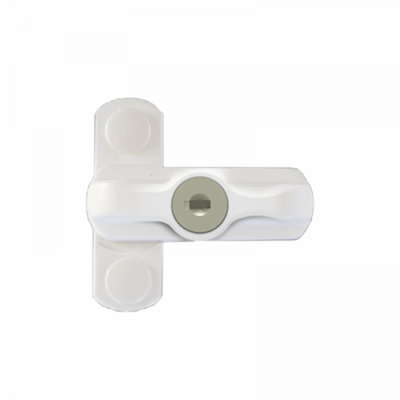 Key Locking Sash Blocker Timber & Composite Door & Window Restrictor White