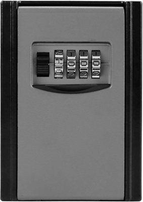 Key Storage Box, 4 Digit Combination Password Lock Security Box Mounted ...