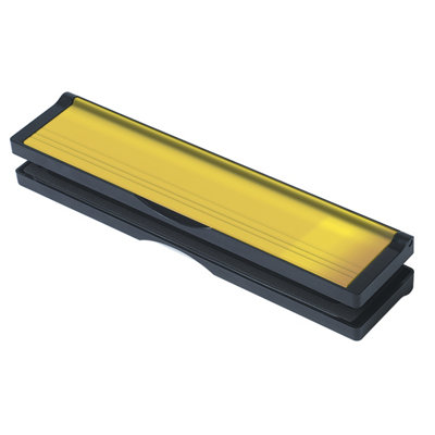 Keypak 10" (27cm) Letter Box, Fits 20-40mm Doors, Extendable Letterbox Black/Polished Gold Price Comparisons | Compare The Build