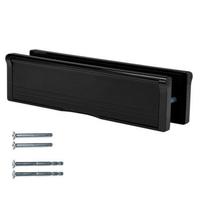 Keypak 10 inch (27cm) Door Letterbox - Fits 40-80mm uPVC Timber Doors ...