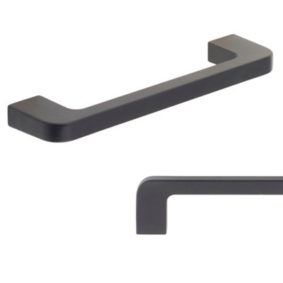 Keypak 10 Pack Modern Metal Pull Handles Matte Black - Aluminium Drawer ...