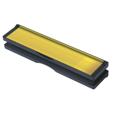 Keypak 12" (30.6cm) Letter Box, Fits 20-39mm Doors, Extendable Letterbox Black/Chrome Black/Polished Gold