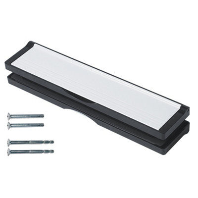 Keypak 12 inch (30.6cm) Door Letterbox - Fits 40-80mm Doors, Telescopic Sleeved Letter Box, Black/White Price Comparisons | Compare The Build