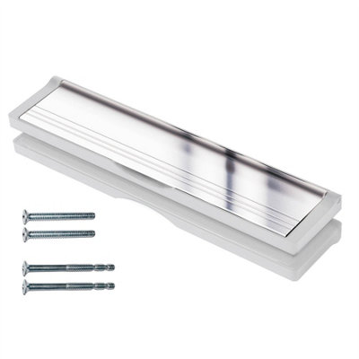 Keypak 12 inch (30.6cm) Door Letterbox - Fits 40-80mm UPVC Composite ...