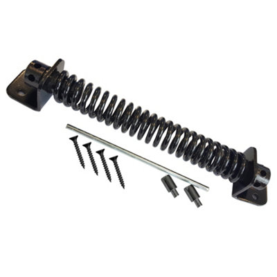 Keypak 200mm Adjustable Gate Spring Black Custom Tension Door Hardware