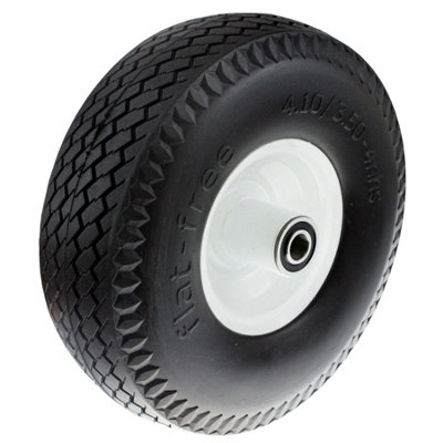 Keypak 260mm Puncture-Proof Tyre - Ideal for Wheelbarrows, Hand Truck, Garden Cart - Steel Hub - 80kg Load - All-Terrain Use