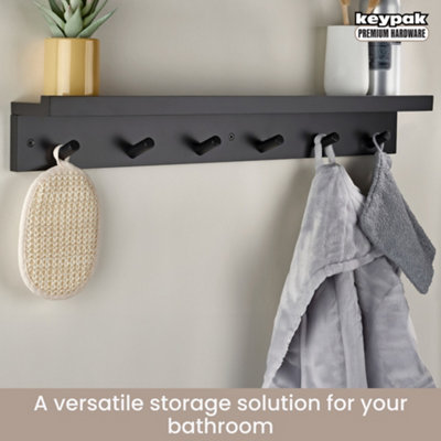 Coat Rack Towel Hooks B&q Wooden Door Hook Storage Hanging