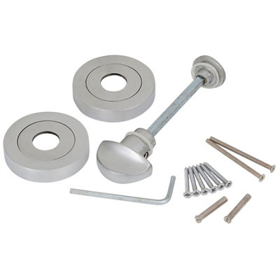 Keypak Bathroom Heavy Duty Door Privacy Turn Lock 50mm Chrome Modern ...