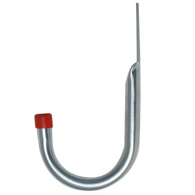 Keypak Galvanised Steel Tidy J Hook 11cm, 80kg Capacity, Rust Resistant, Wall-Mounted For Garage, Shed, Gym, Home, Space-Saving.