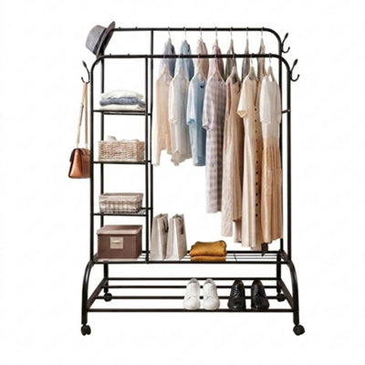 Keypak Heavy Duty Freestanding Clothing and Shoe Garment Rack with ...