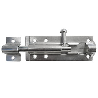 Keypak Heavy Duty Tower Bolt Zinc Padbolt 3 Inch 75mm for Garden Gate Shed Door Garage, 1PCS
