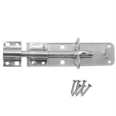 Keypak Heavy Duty Zinc Brenton Pad Lock Bolt (150mm-6 Inch) for Garage, Garden Gate Shed Door Wooden Door Lock
