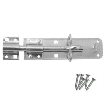 Keypak Heavy Duty Zinc Brenton Pad Lock Bolt Door (100mm-4 Inch) for Garage, Garden Gate Shed Wooden Door Lock