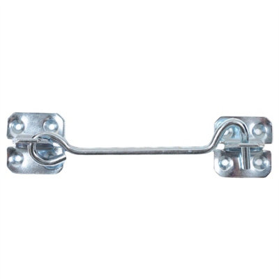 Keypak Heavy Duty Zinc Wire Cabin Door Hook Eye Latch 200mm 8 Inch For Garden Shed Gate Window Lock Fixing Included