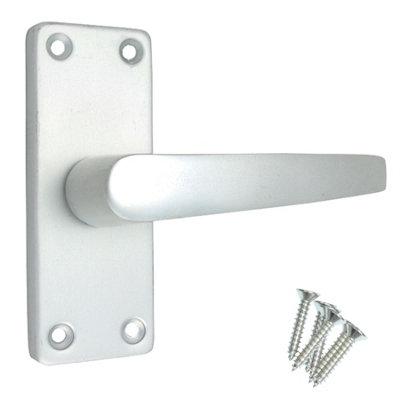 Keypak Internal Bedroom Door Handles Victorian 112mm 4 Inch Scroll Latch Closet Kitchen Handle Brass Lever on Latch For Office