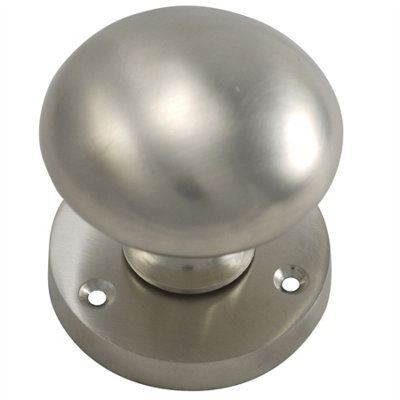 Keypak Internal Mortice Passage Kitchen Door Knobs: 55mm 2 Inch Satin Chrome Spindle For Storeroom, Bedroom,Closet, Living Room