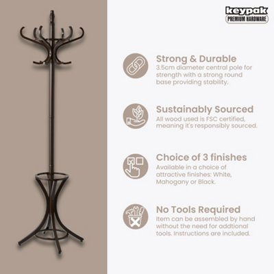 Umbrella With Stand Ulimart 12-Hook Coat Rack – Sturdy