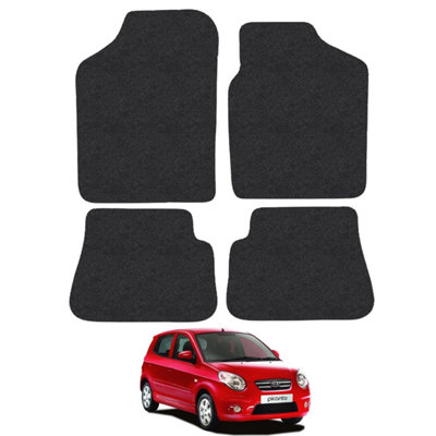 Kia Picanto 2009-2011 Car Floor Mats Carpet Tailored Fit 4pcs Set Anti-Slip