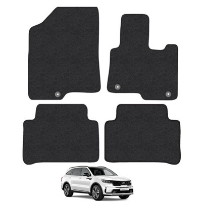 Kia Sorento (Hybrid) 2020-Onwards Car Floor Mats Carpet Tailored Fit Anti-Slip