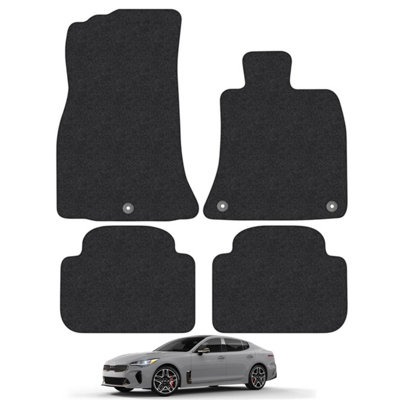 Kia Stinger 2017-Onwards Car Floor Mats Carpet Tailored Fit Set Anti-Slip 4pcs