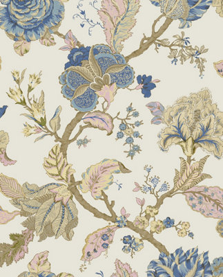 Kianna Jacobean Traditional Peel and Stick Wallpaper