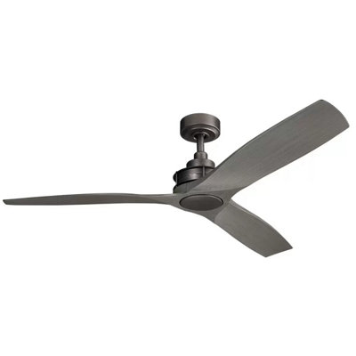 Kichler Ried 142cm Ceiling Fan 3 Blade Remote Control AC Motor Indoor ...