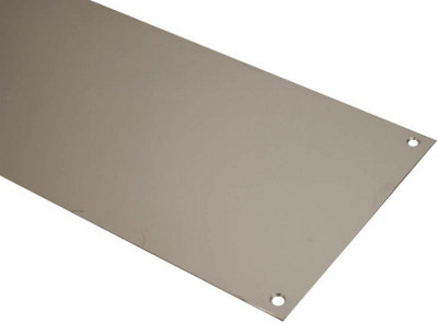 Kick Plate Satin Stainless Steel Finish Door Protection Includes Screws No Holes