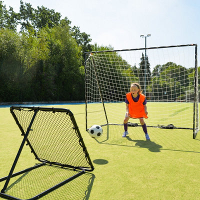 Kickmaster Football Rebounder Adjustable Soccer Training Sports Goal