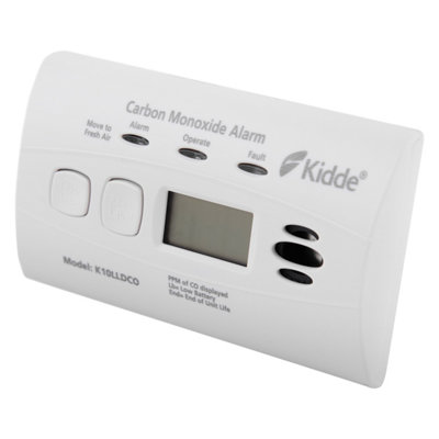 Kidde 10LLDCO Twin Pack - 10 Year lithium Battery Digital Carbon Monoxide Alarm