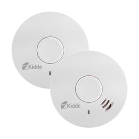 Kidde 10Y29 Optical Smoke Alarm with Sealed 10 Year Lithium Battery - Twin Pack