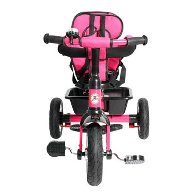 Kiddo Trike 4 in 1 Smart Design Metal Frame Tricycle Fuchsia Pink DIY at B Q