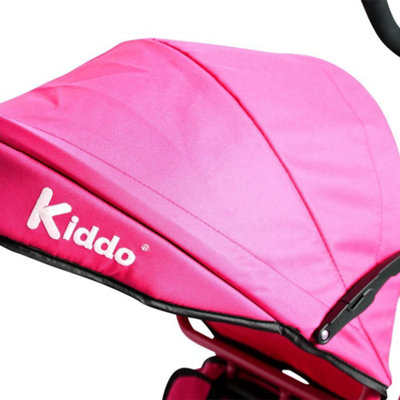 Kiddo Trike 4 in 1 Smart Design Metal Frame Tricycle Fuchsia Pink DIY at B Q