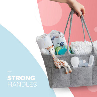 Kidoola Baby Nappy Caddy - Organize Newborn Essentials, Perfect Gift for New Parents.