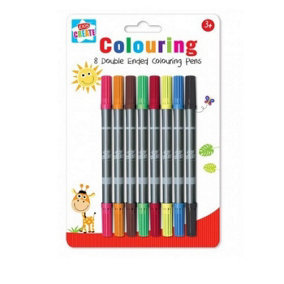 Kids Create Double Ended Marker (Pack of 8) Multicoloured (One Size)