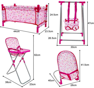 kids-deluxe-5-in-1-baby-doll-pretend-play-set-with-cot-bed-bouncer