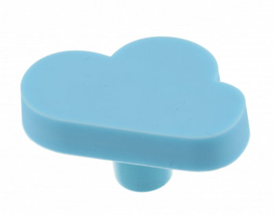 KIDS Door Knobs Childrens Football Animal Handles Cupboard Drawer Cabinet Cute Blue Cloud