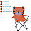 Kids Folding Deck Chair Tiger Animal Design Garden Camping Outdoors