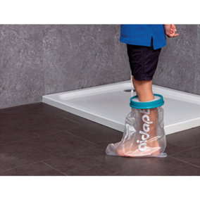 Kids Foot Cast Protector - Neoprene Seal - Half Length Foot Leg Bandage Cover