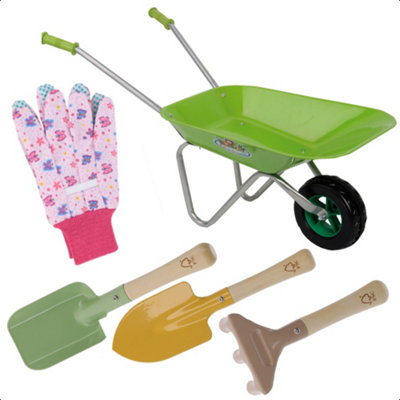 Kids cheap pink wheelbarrow