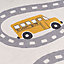 Kids Interactive Car Road Play Mat Soft Non Slip Washable Bedroom Rug 80x150cm