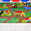 Kids Interactive Farm Yard Play Mat Soft Bedroom Rug 95x133cm