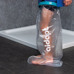 Kids Long Leg Cast Protector - Neoprene Seal Full Length Foot Leg Bandage Cover